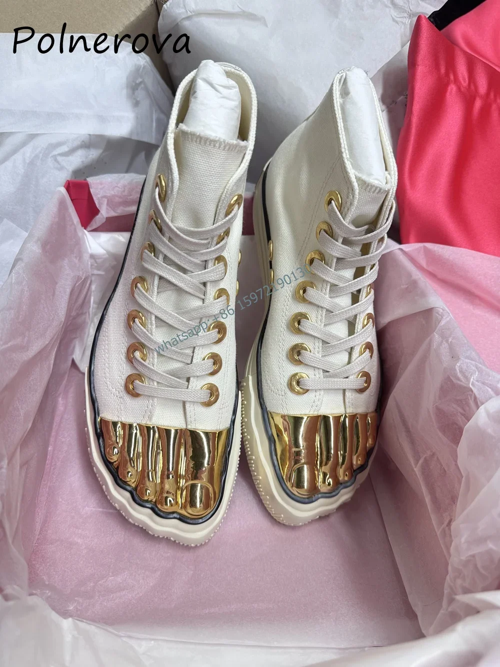Women'S Fashion Shoes - 다섯 손가락 금속 발가락 부츠 혼합