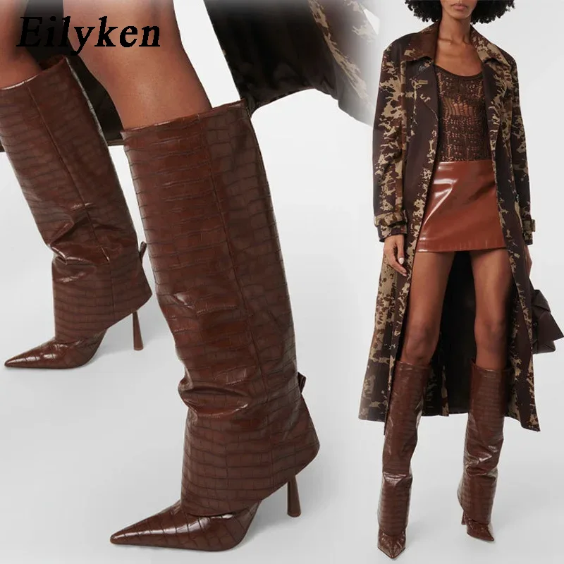 Women'S Fashion Knee High Boots - Eilyken 2027 가을 겨울 디자인 여성용