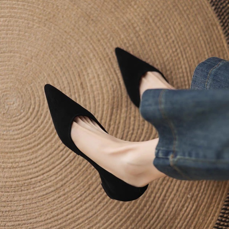 여름용 신상, 캐주얼한 디자인의 뾰족한 앞코 스웨이드  - Women'S Fashion Shoes 리뷰 및 가격
