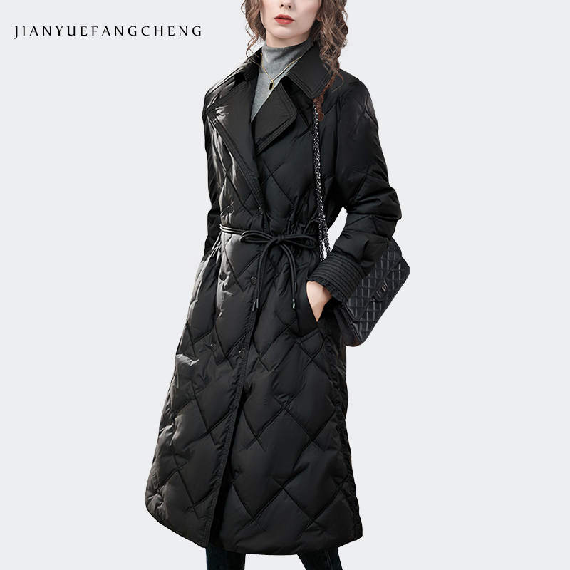 두껍고 따뜻한 화이트 오리털 루즈핏 롱 다운 재킷 여성 - Women Fashion Over The Years 리뷰 및 가격