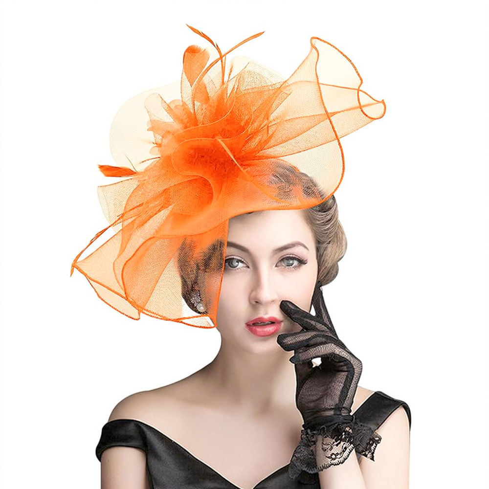 레트로 스타일의 망사 소재 깃털 장식 헤어 액세서리,  - Women'S Fashion Kentucky Derby 리뷰 및 가격