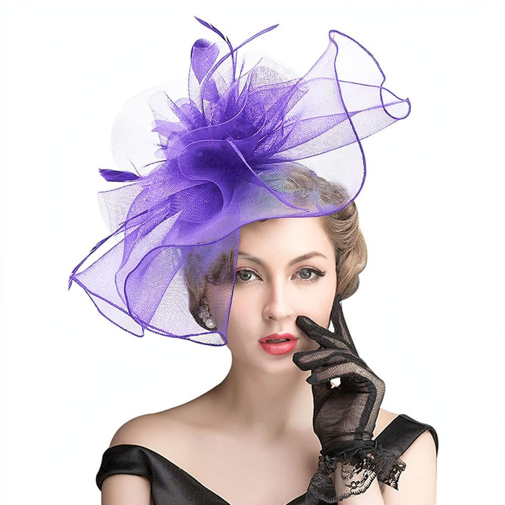 레트로 스타일의 망사 소재 깃털 장식 헤어 액세서리,  - Women'S Fashion Kentucky Derby 리뷰 및 가격