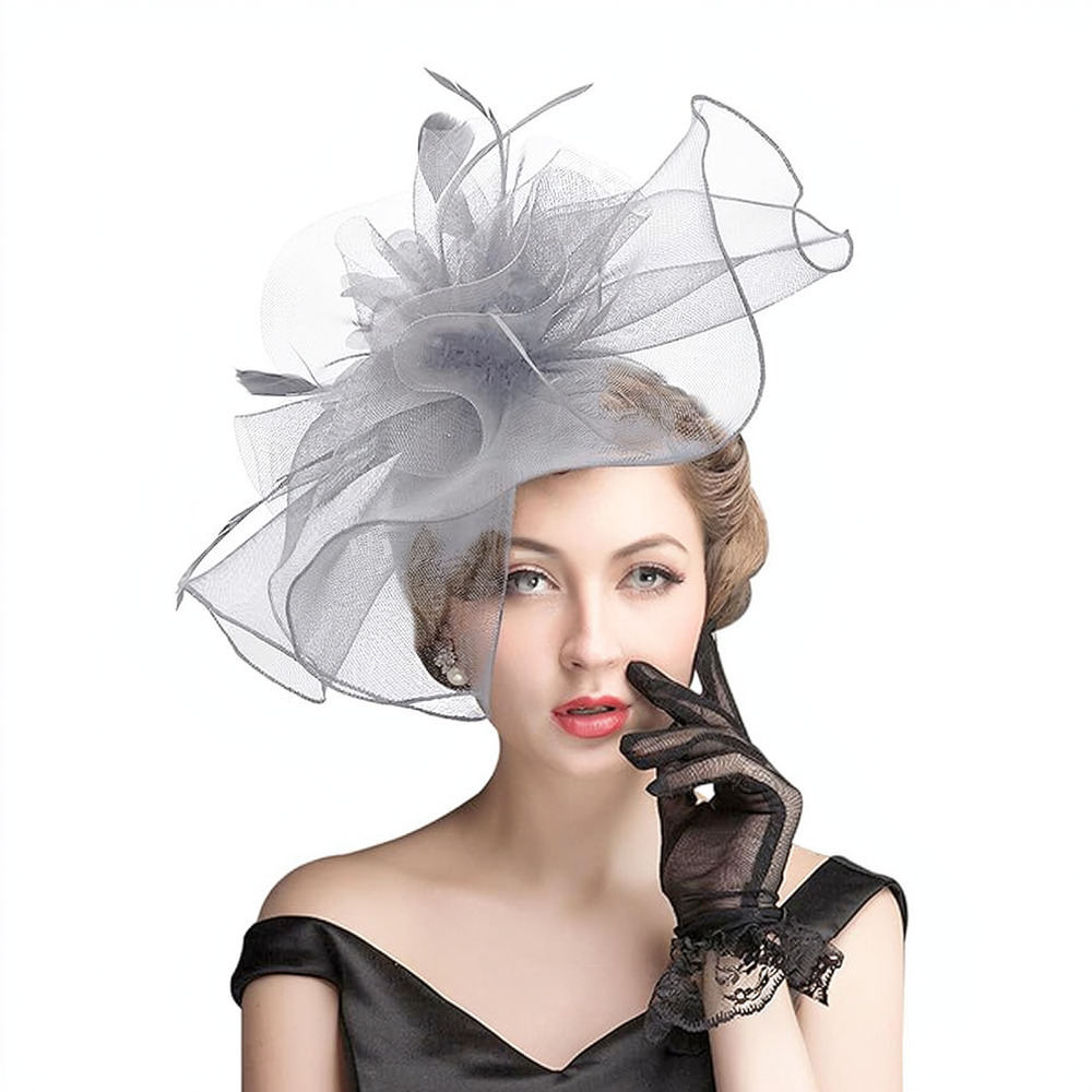 레트로 스타일의 망사 소재 깃털 장식 헤어 액세서리,  - Women'S Fashion Kentucky Derby 리뷰 및 가격