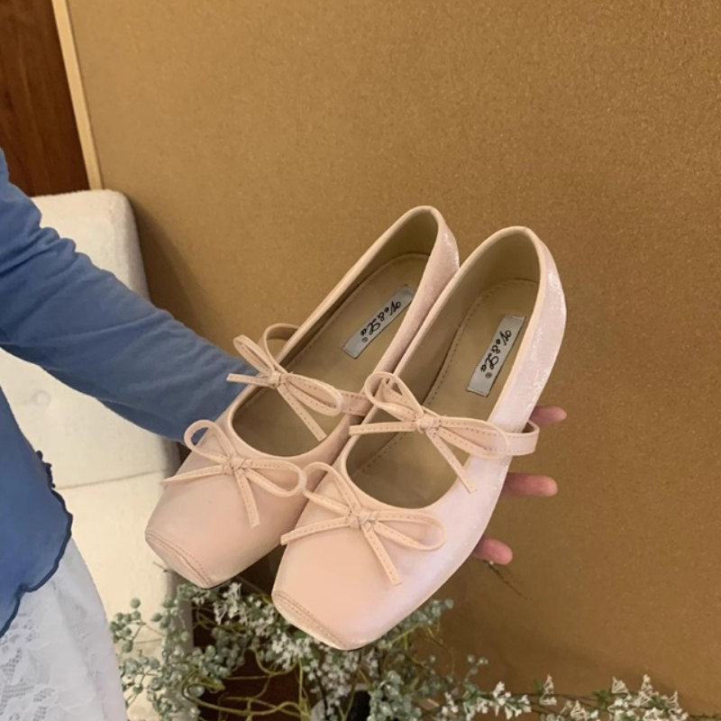 가을 시즌의 새로운 트렌드, 세련된 발레 슈즈, 부드러 - Women'S Fashion Shoes 리뷰 및 가격