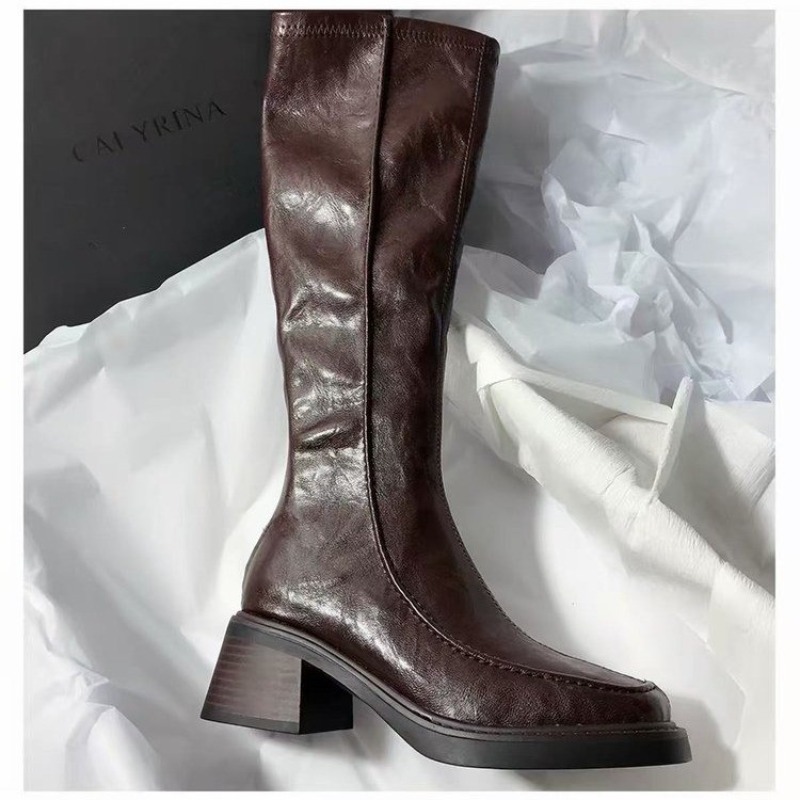 여성용 라운드 토 두꺼운 밑창 롱 부츠, 2026년 신 - Women'S Fashion Knee High Boots 리뷰 및 가격