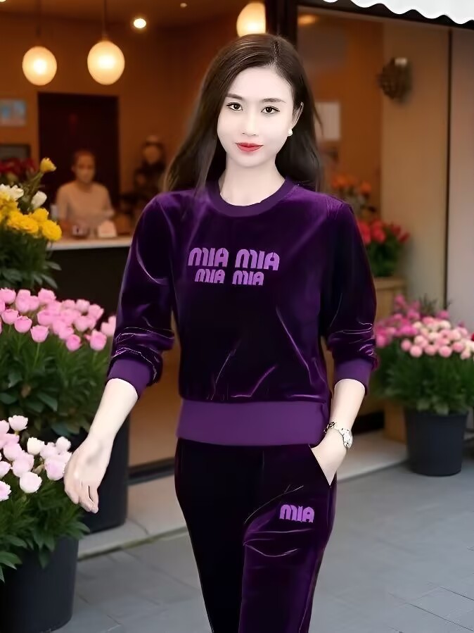 2025 봄 가을 신상 패션 루즈핏 투피스 벨벳 세트  - Women Fashion Over The Years 리뷰 및 가격
