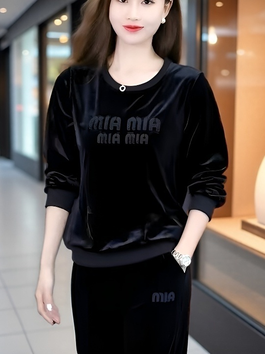 2025 봄 가을 신상 패션 루즈핏 투피스 벨벳 세트  - Women Fashion Over The Years 리뷰 및 가격