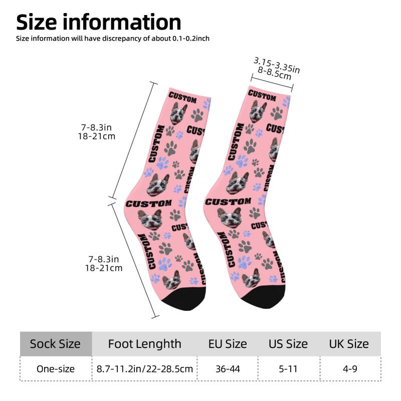 반려동물 사진 맞춤 양말 남녀 공용 따뜻한 패션 기발한 - Women Fashion Dress Names 리뷰 및 가격