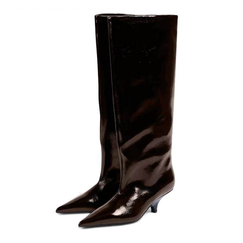 스트릿 스타일 새 겨울 패션 여성 니하이 부츠 포인티드 - Women'S Fashion Knee High Boots 리뷰 및 가격