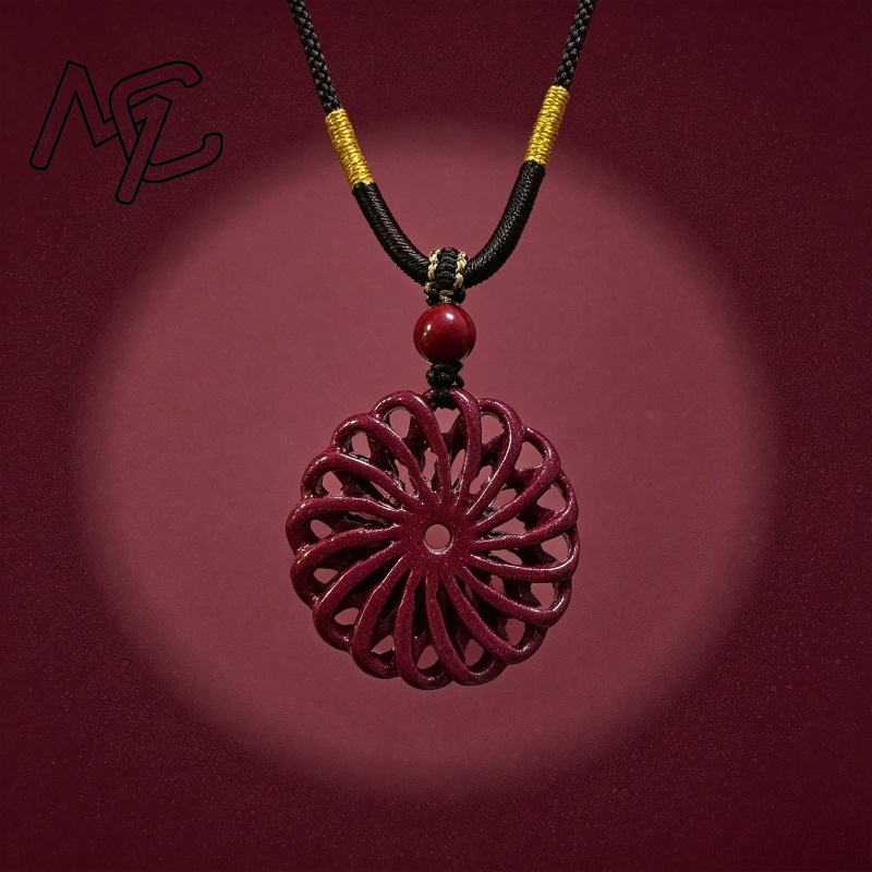세련된 붉은색 주홍옥 풍차 펜던트 목걸이, 중국 수공예 - Women'S Fashion Jewellery 리뷰 및 가격