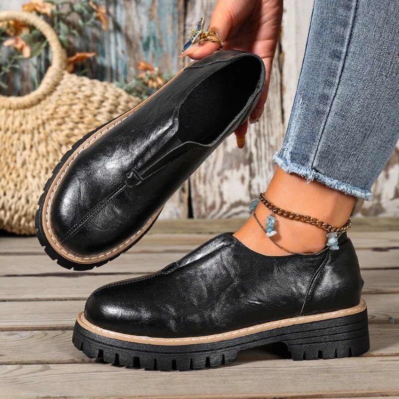 레트로 영국 스타일 여성화 봄 가을 굽 높은 싱글 슈즈 - Women'S Fashion Shoes 리뷰 및 가격