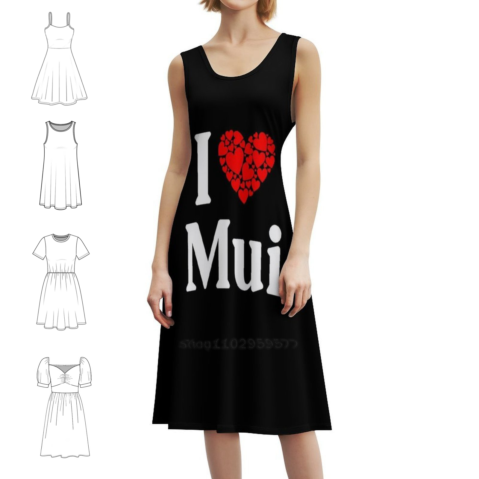 무이 하트-나는 무이를 사랑한다 보헤미안 시크 드레스  - Women Fashion Dress Names 리뷰 및 가격