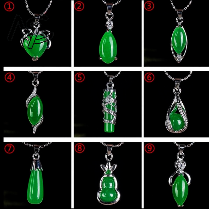 925 실버 중국 녹옥 물방울 펜던트 용 목걸이 비취  - Women'S Fashion Jewellery 리뷰 및 가격