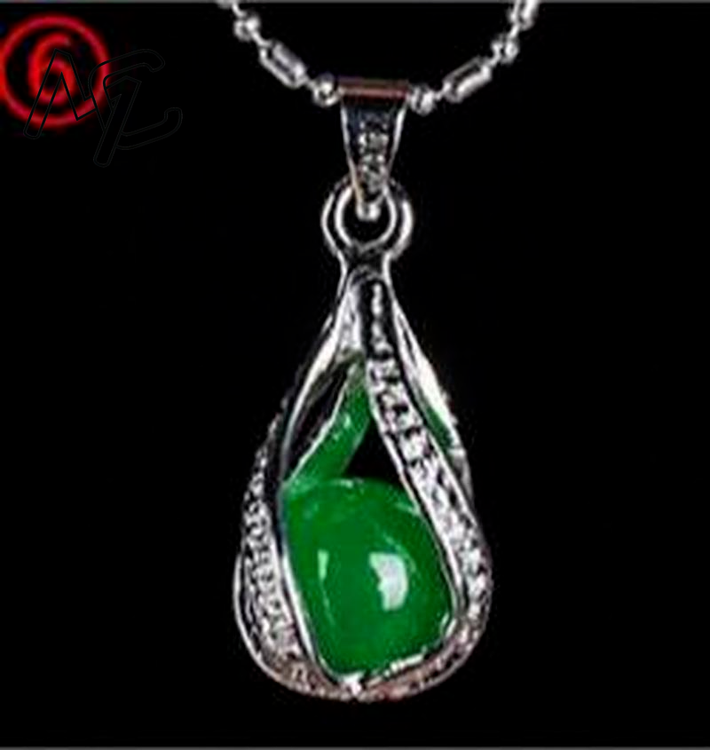 925 실버 중국 녹옥 물방울 펜던트 용 목걸이 비취  - Women'S Fashion Jewellery 리뷰 및 가격