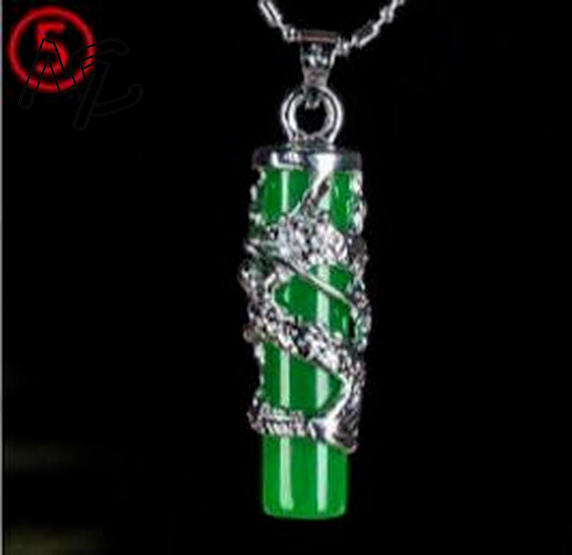 925 실버 중국 녹옥 물방울 펜던트 용 목걸이 비취  - Women'S Fashion Jewellery 리뷰 및 가격